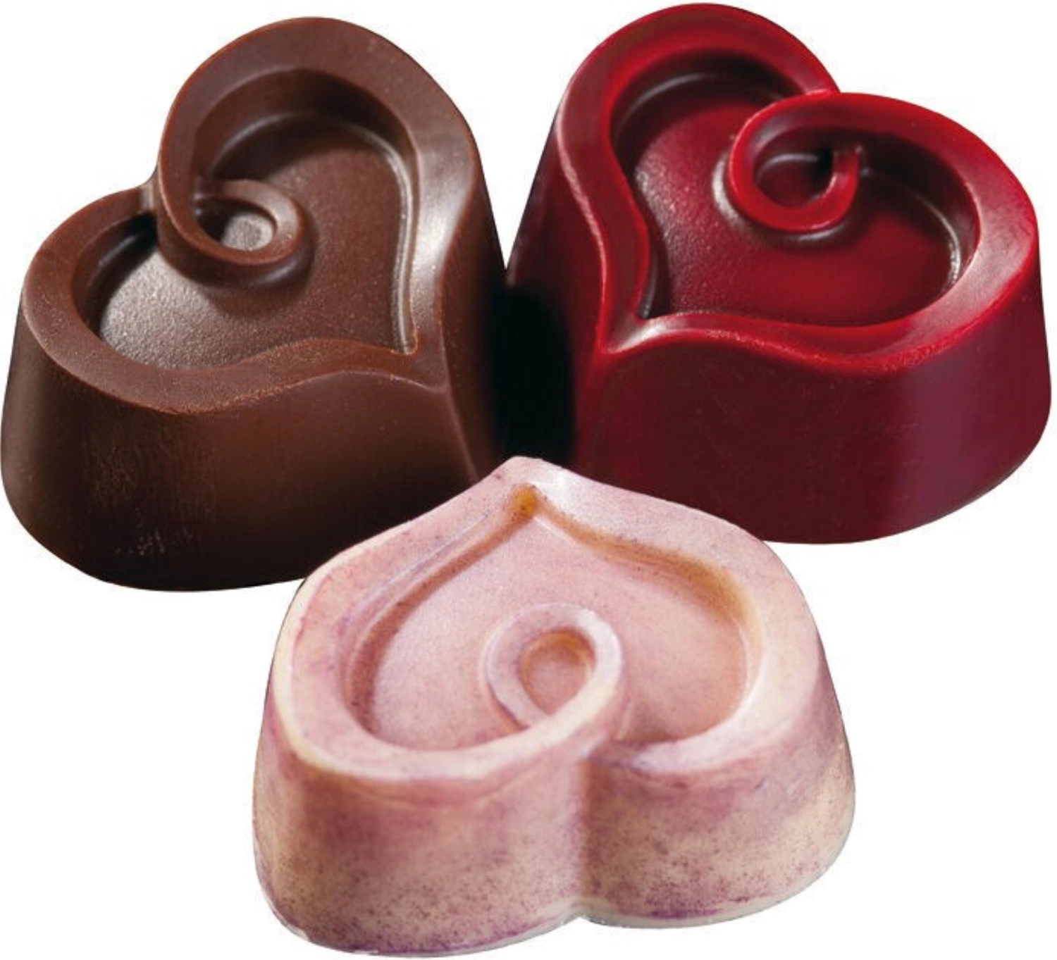 Plaque choco 30 coeurs copo