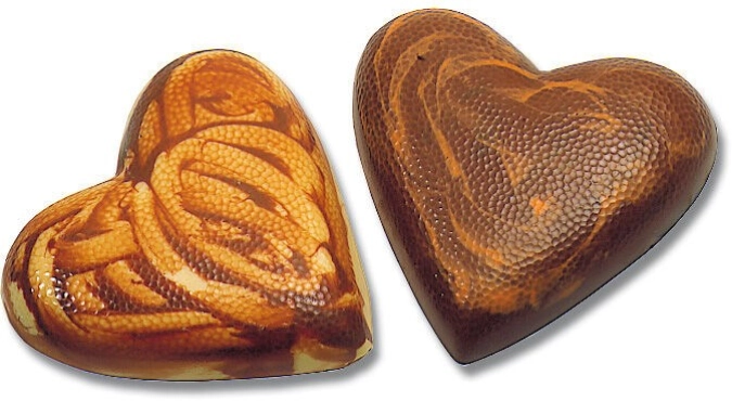 Plaque 2 demi coeur granit h10