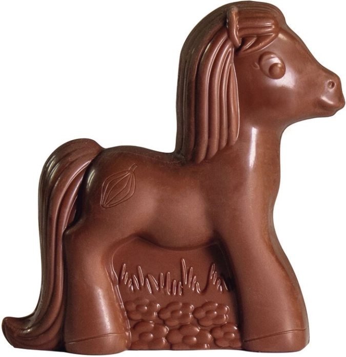 Plaque chocolat 1 poney