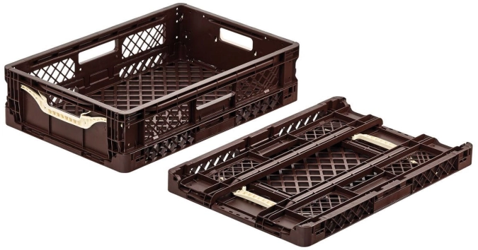 Bac pliable marron 60x40x15cm