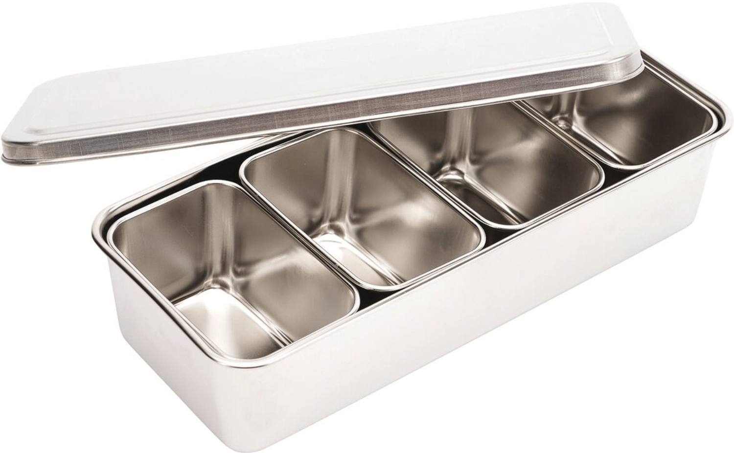 Set 5 bacs inox mise en place