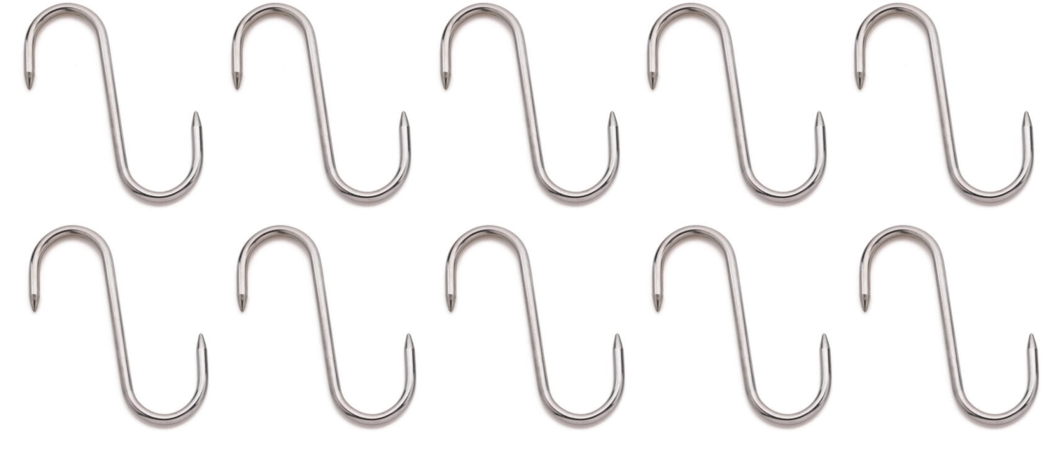 10er Set Fleischhaken 12cm