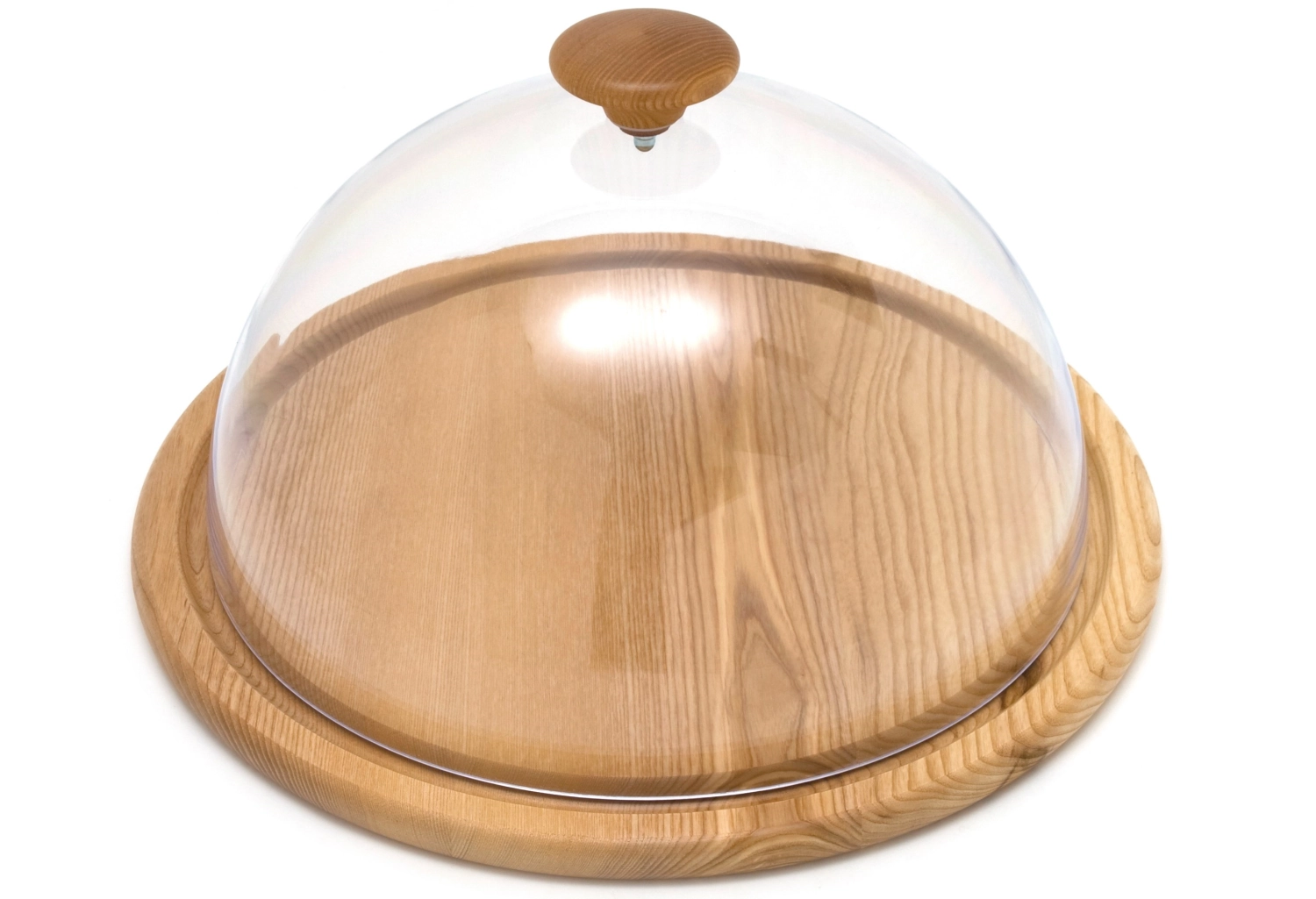 Assiette p. cloche à fromage frêne D34cm
