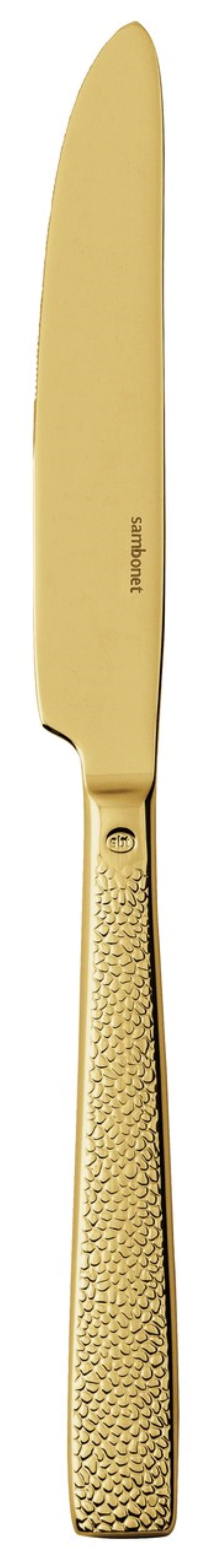 Siena PVD Gold couteau de table manche plein
