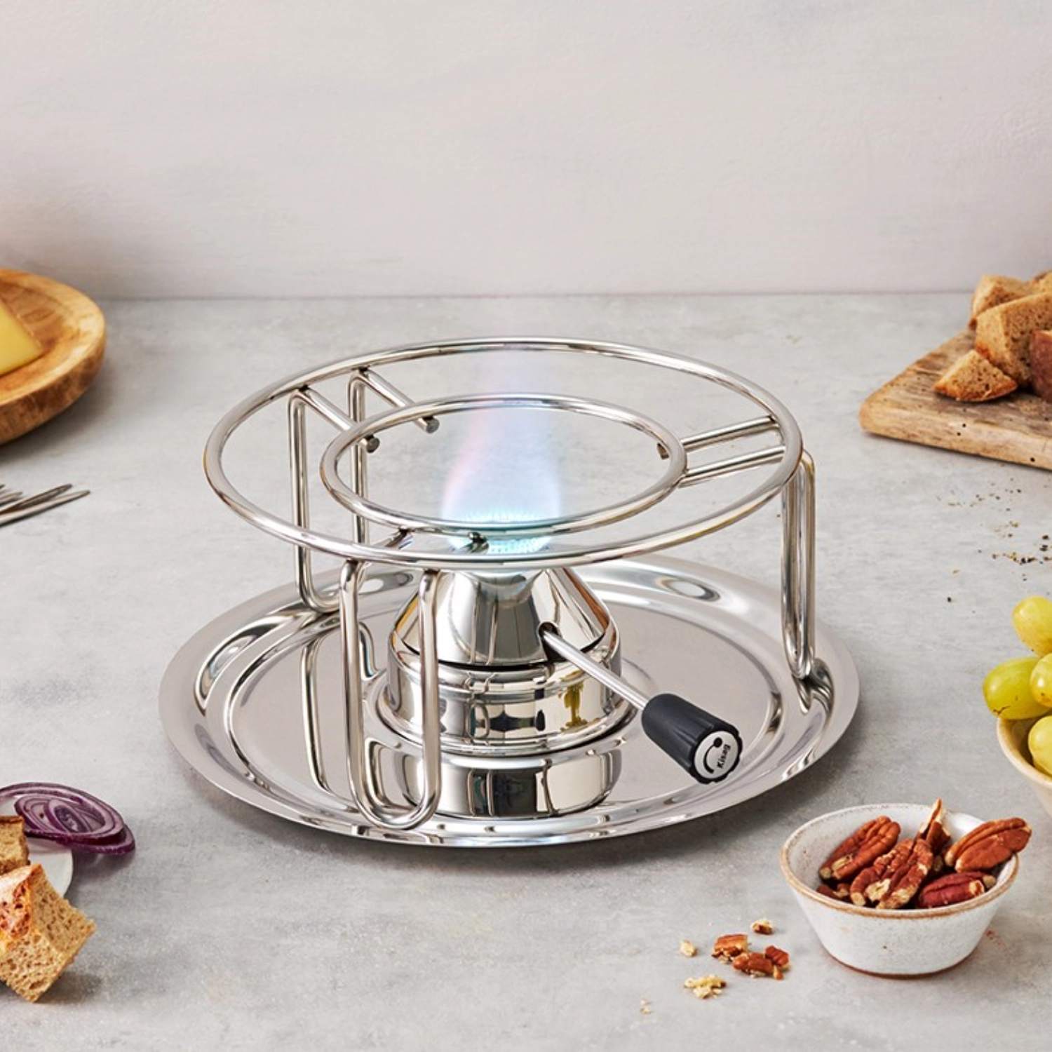 Rechaud Classic inox, 19.5x10 cm