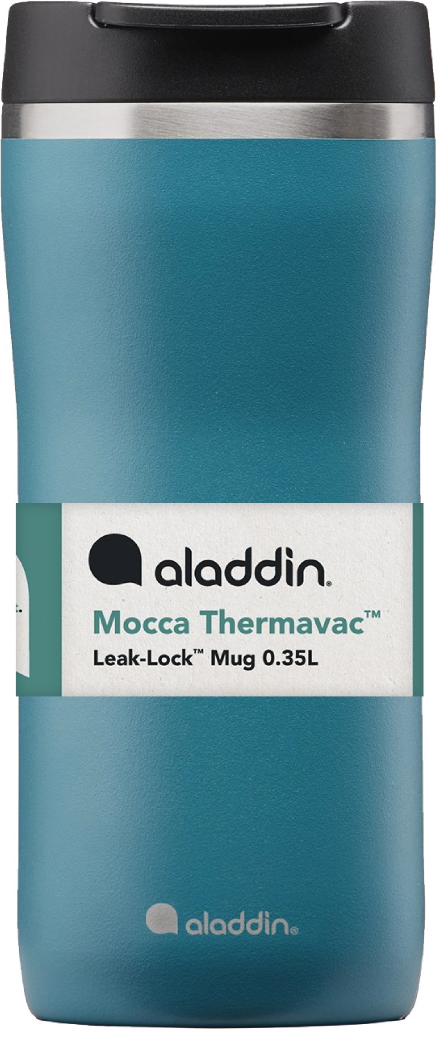 Mocca Thermavac Leak-Lock Stain. St. Mug 0.35L Aqua Blue