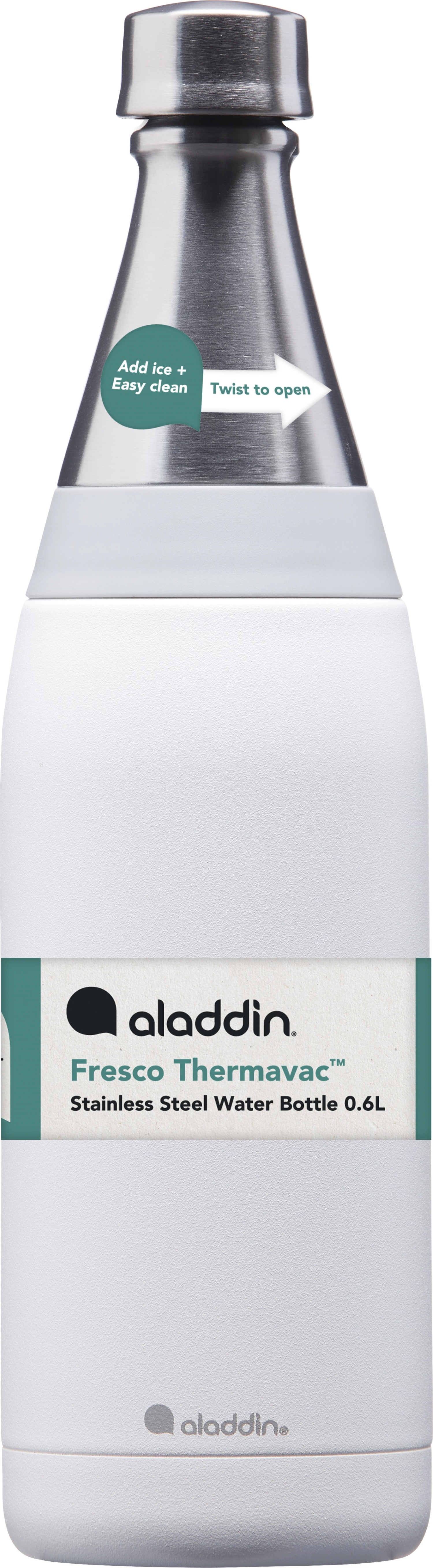 Fresco Thermavac Water Bottle 0.6L Snowflake White