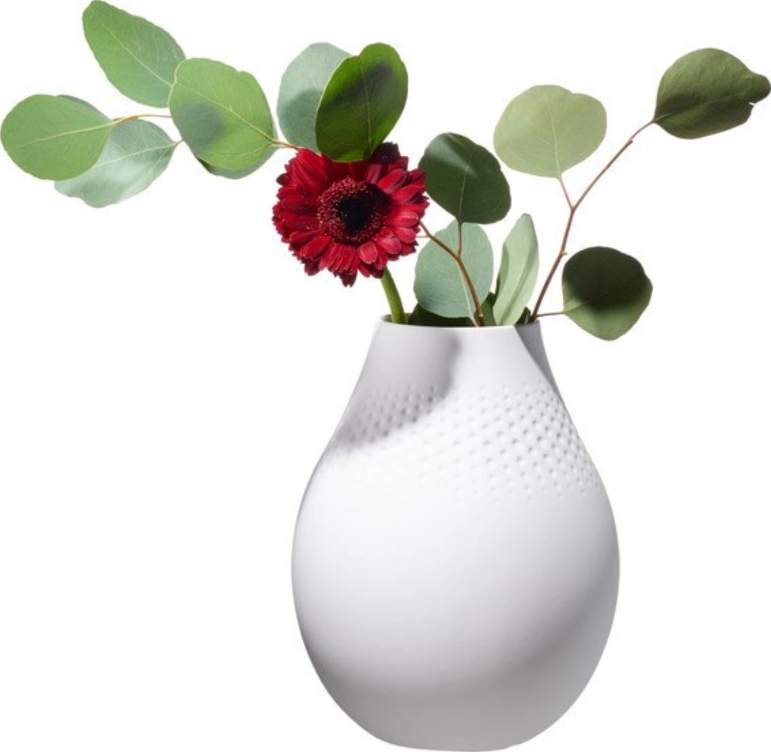 Manufacture Collier blanc Vase Perle hoch