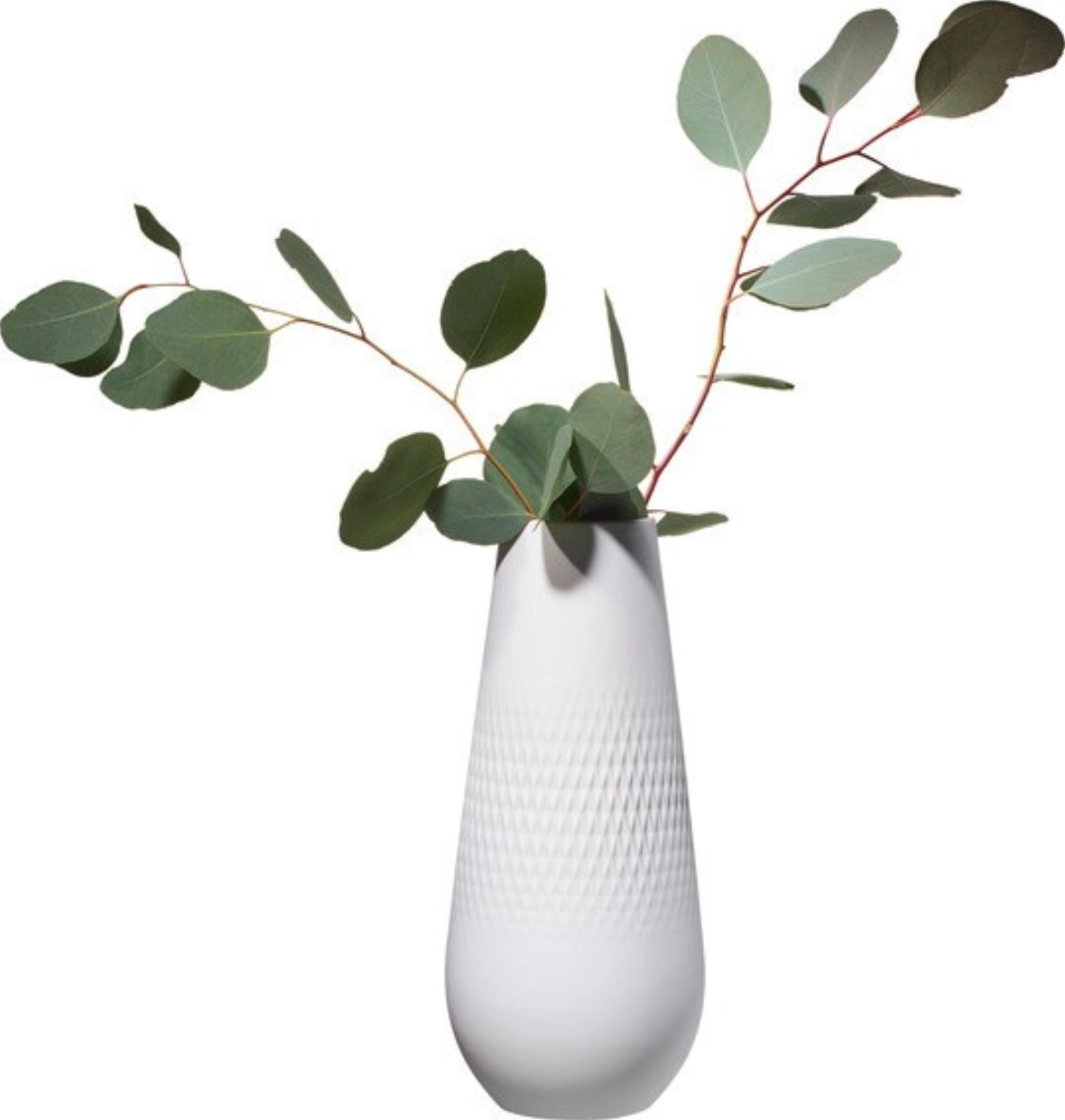 Manufacture Collier blanc Vase Carré hoch