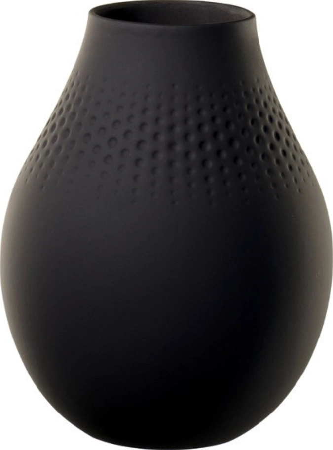 Manufacture Collier noir Vase Perle hoch