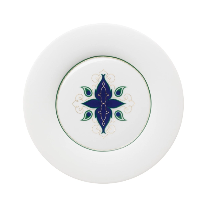 Alif Blue Green Gold Assiette