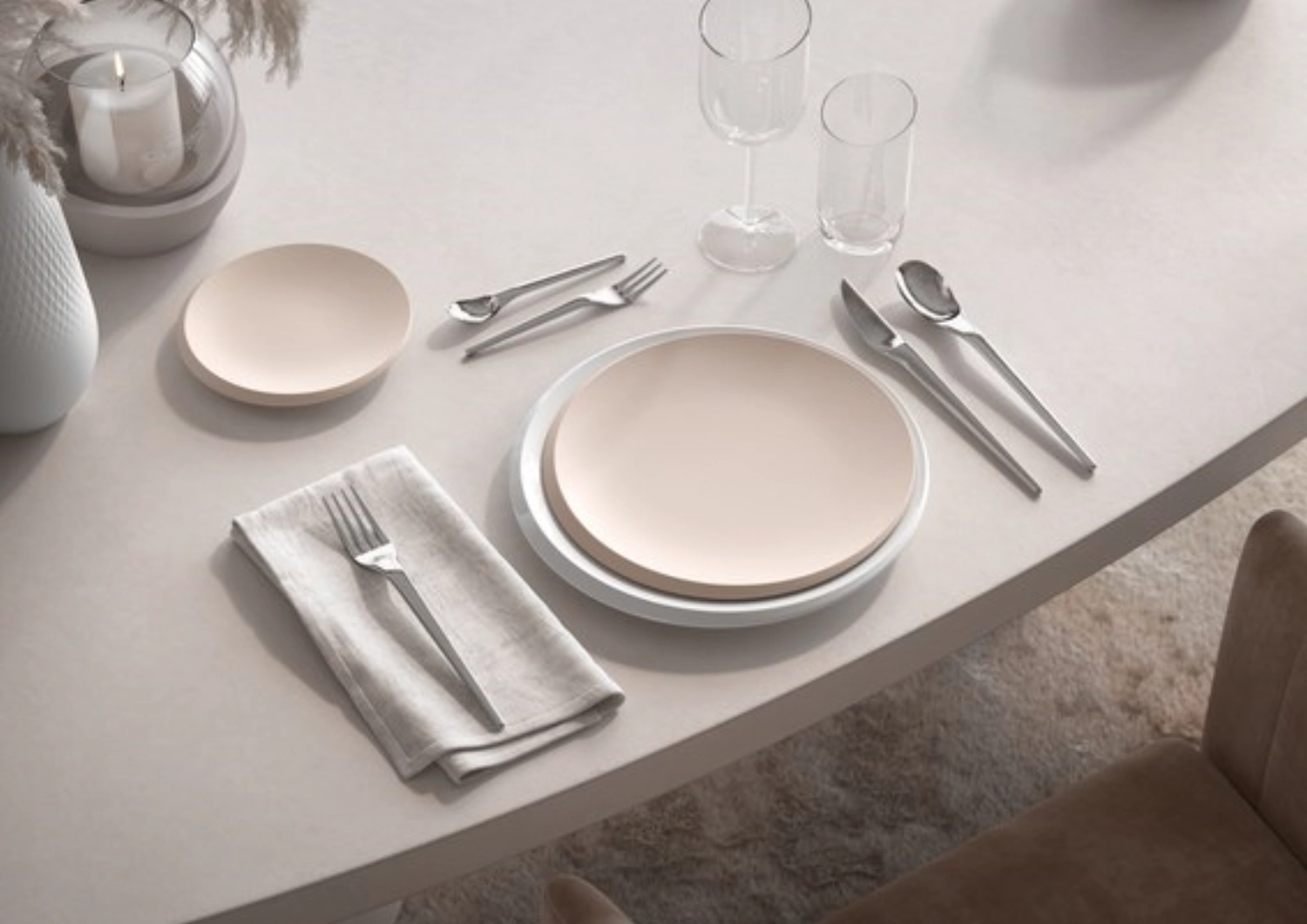 NewMoon Beige Assiette à pain