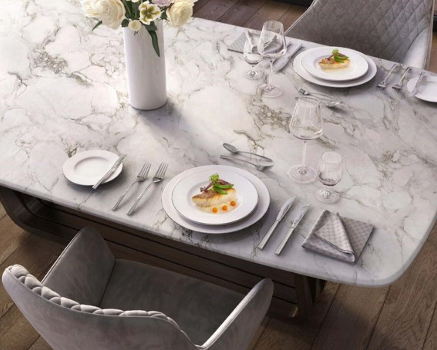 Anmut Platinum No.1 Assiette plate