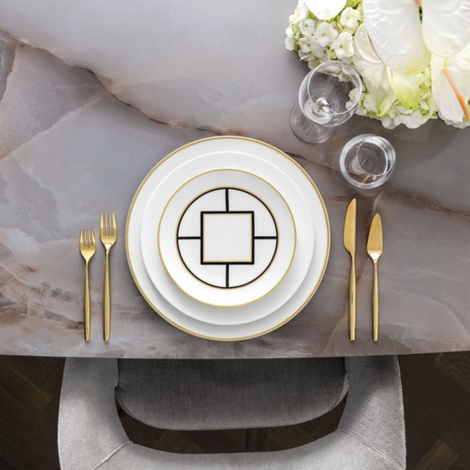 MetroChic Assiette à dessert/petit déjeuner