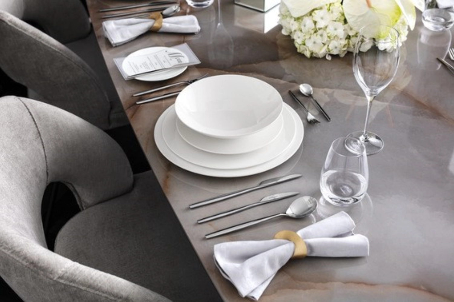 MetroChic blanc Suppenteller