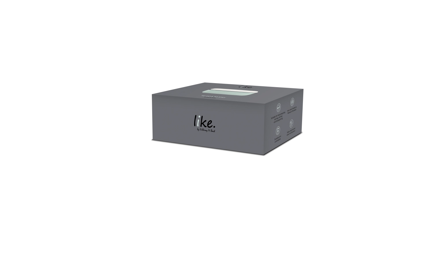 To Go & To Stay Lunchbox L eckig mineral