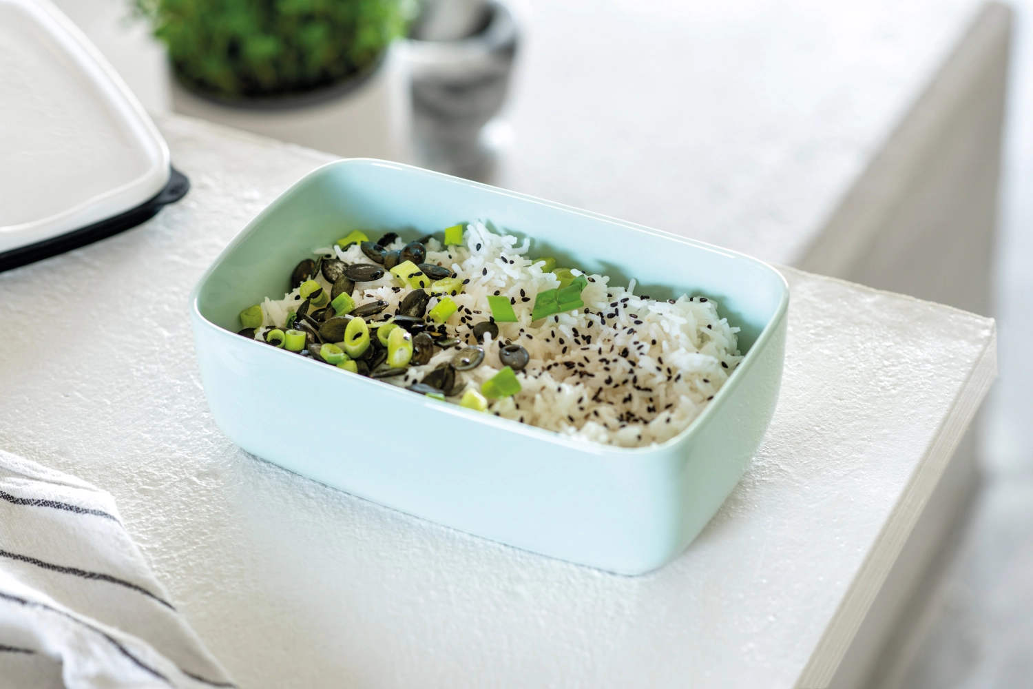 To Go & To Stay Lunchbox L eckig mineral