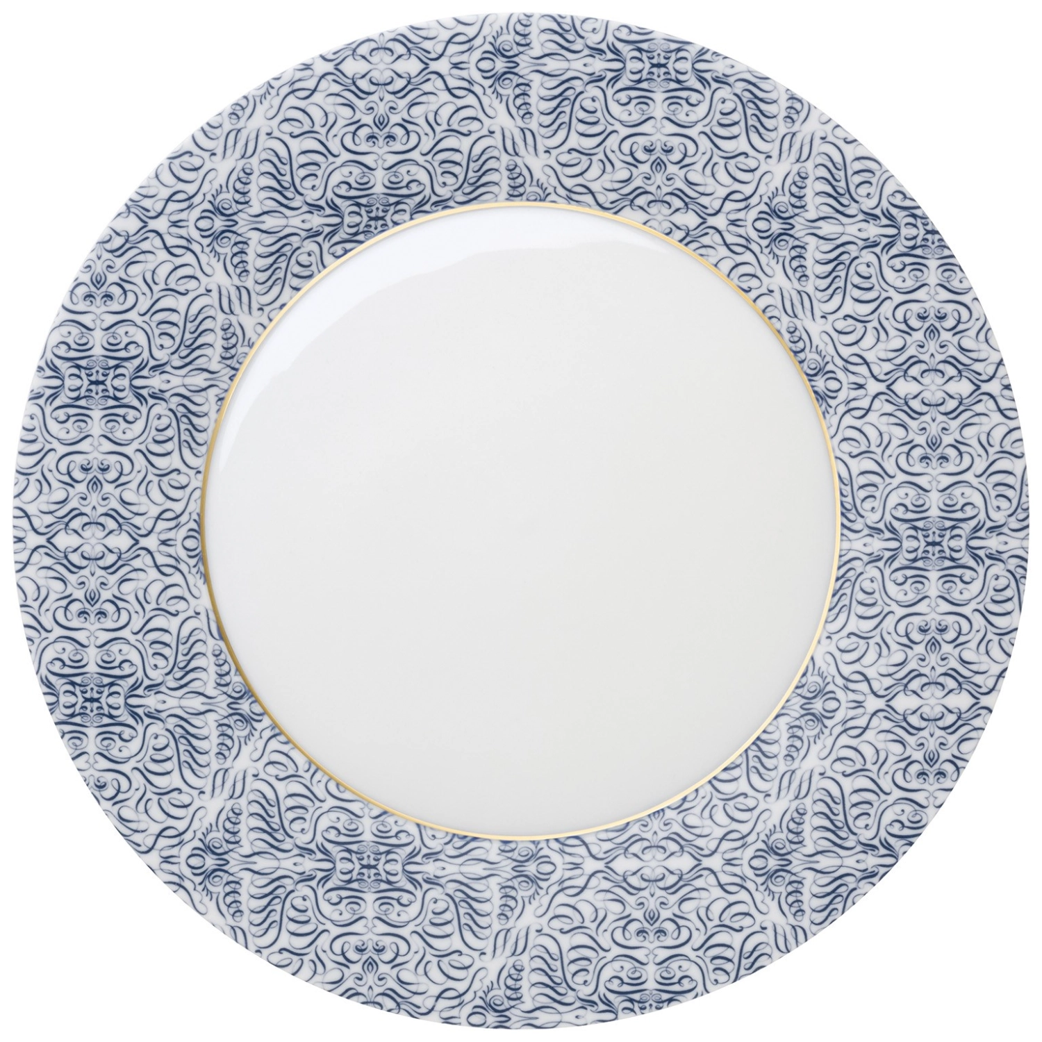 Alif Blue Assiette plate, grande