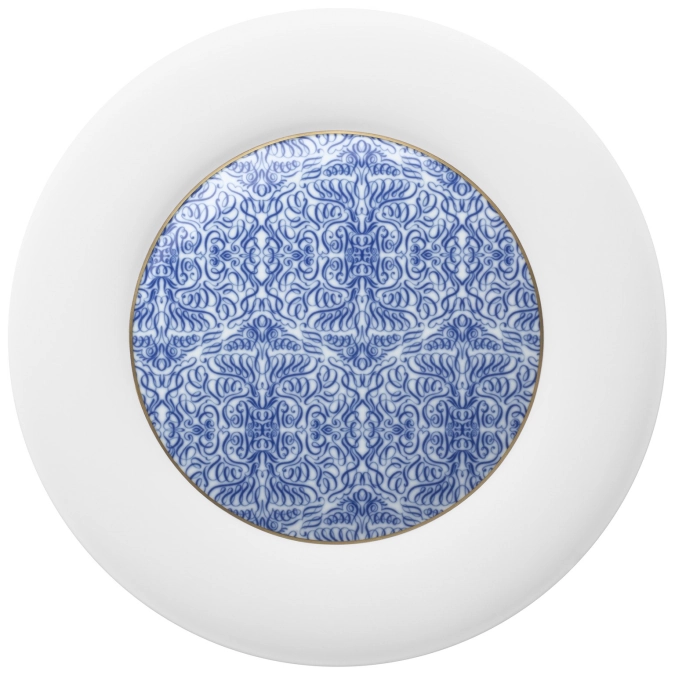 Alif Blue Grande assiette creuse