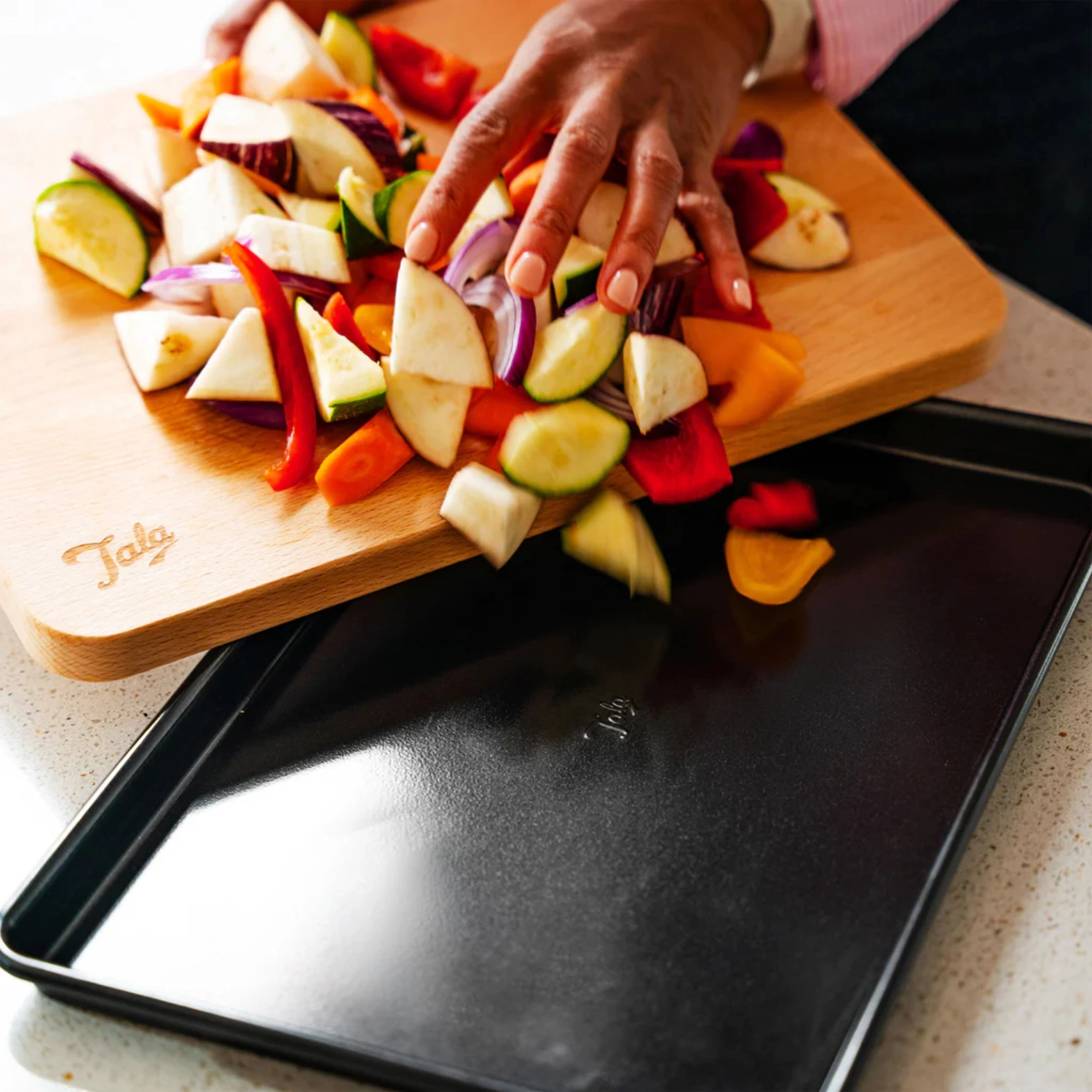 Plaque de cuisson, 39.5x27x2cm, antiadhésif
