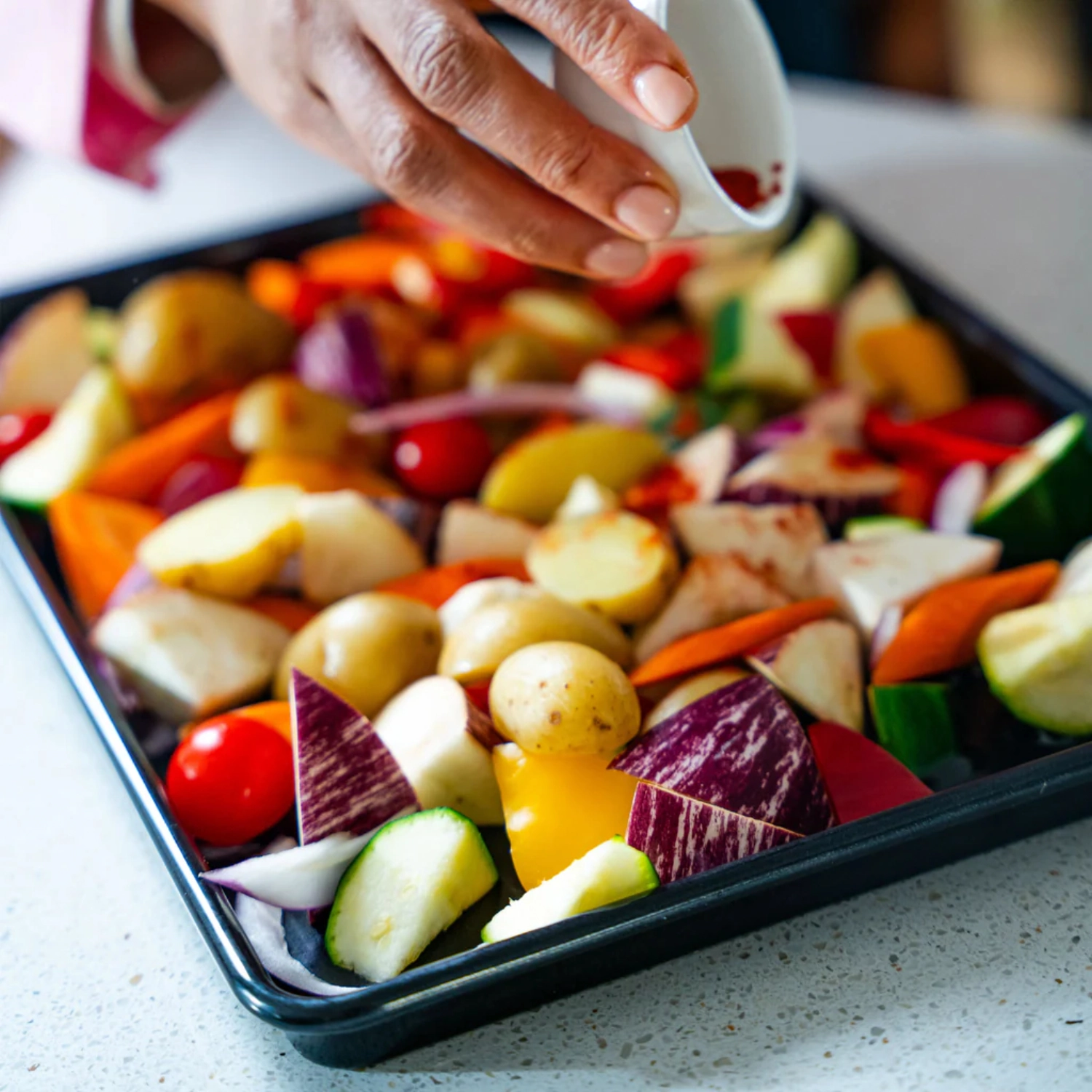 Plaque de cuisson, 39.5x27x2cm, antiadhésif