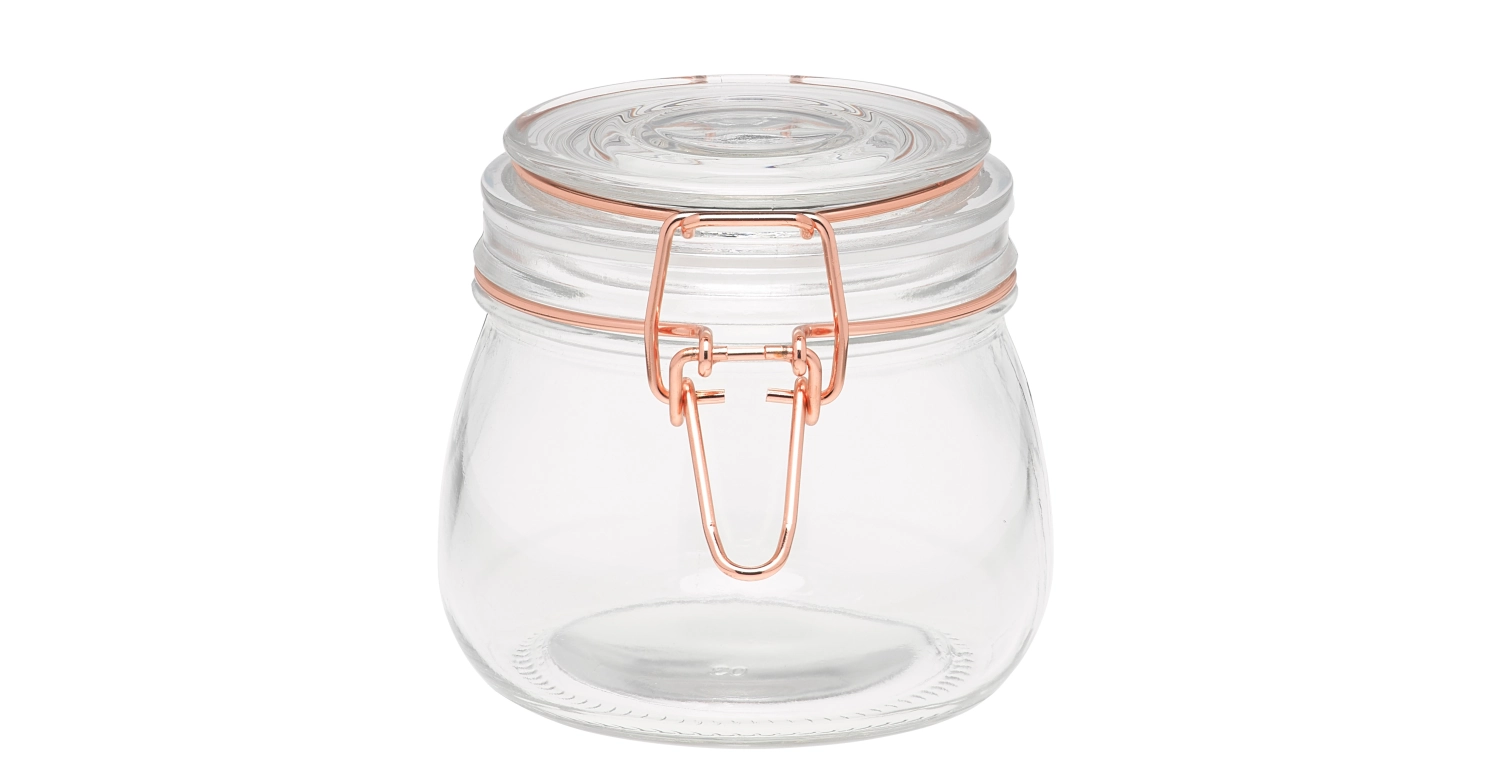 Aufbewahrungsglas mit Kupferverschluss, 500 ml
