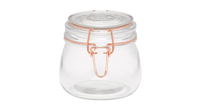 Pot de conservation avec bouchon en cuivre, 500 ml