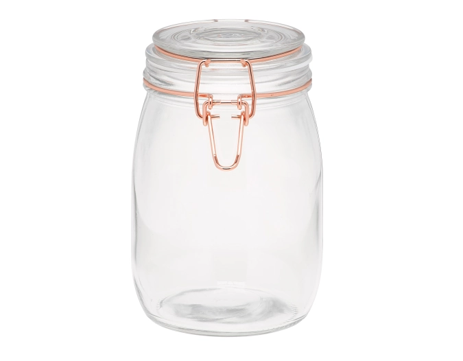 Pot de conservation avec bouchon en cuivre, 1000 ml