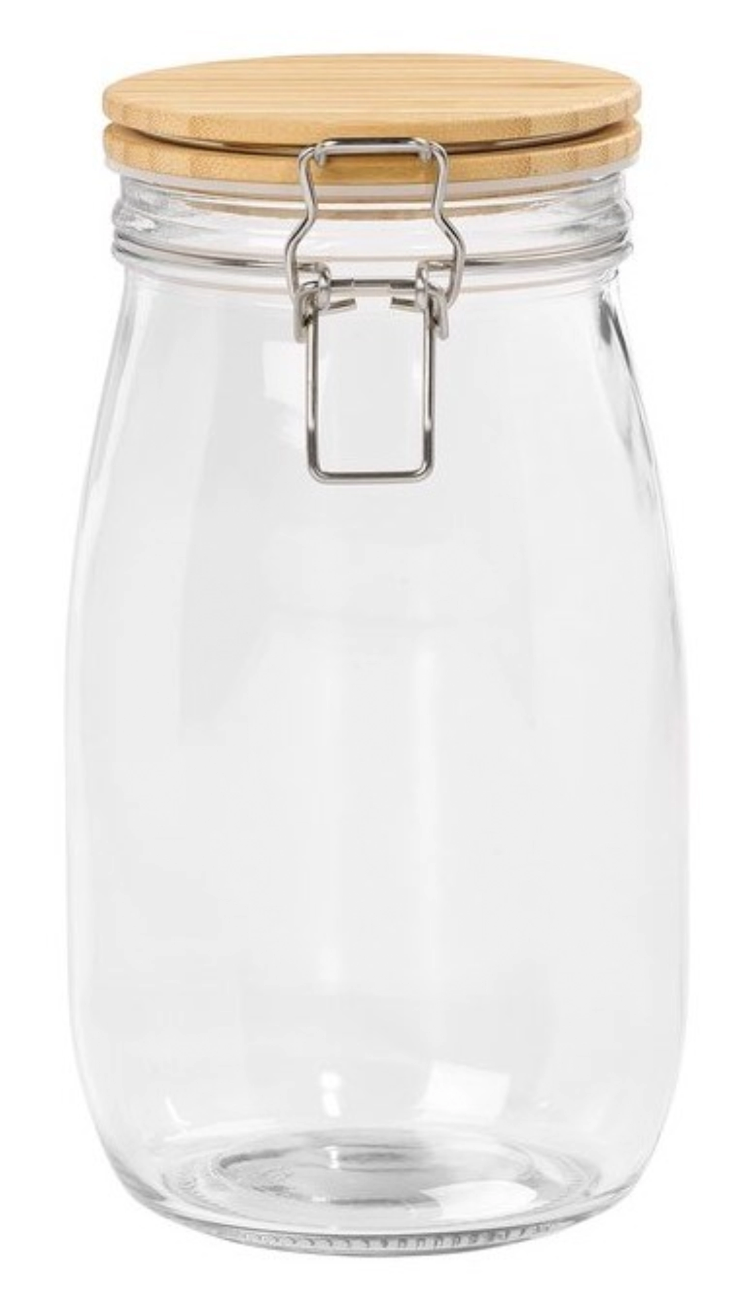 Pot de conservation avec couvercle en bambou, 980ml