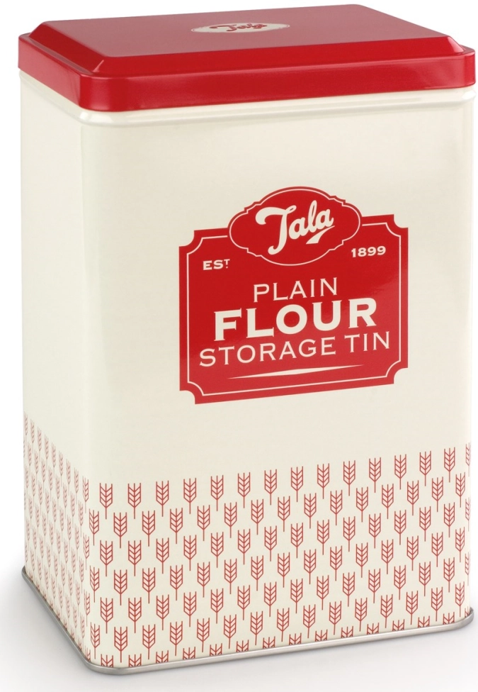 Boîte de rangement plain flour, rouge, 9.2x18.6x12.1cm