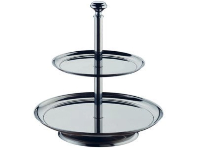 Etagere 2-stufig, Schalen 12/16 cm, H21.5 cm