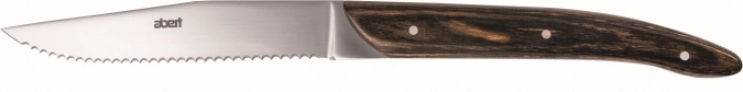 Safari couteau à steak st.steel/wood lame dentelée l:235mm