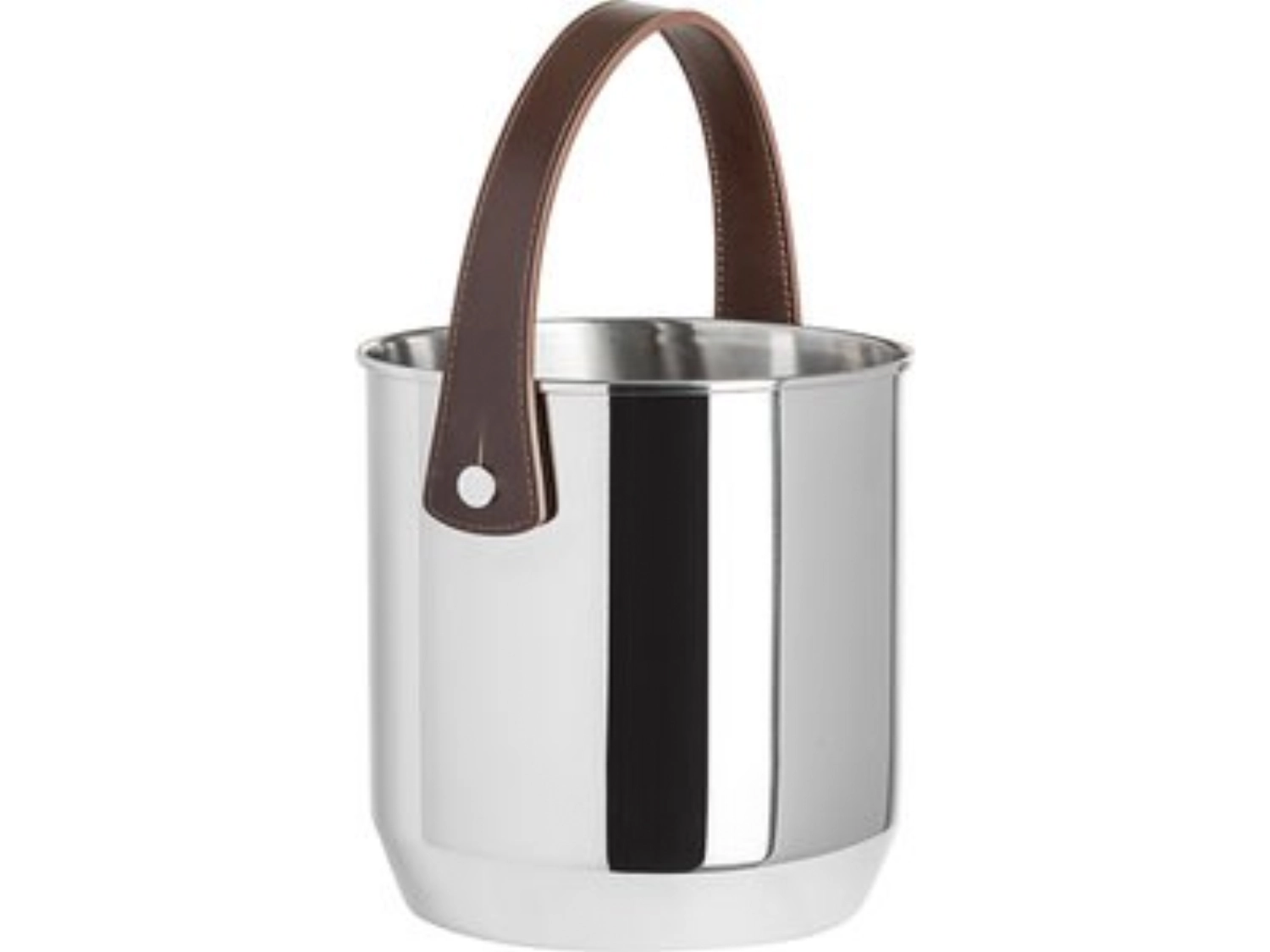 Eimer Kakao mit Lederhenkel D19 cm H19.5cm