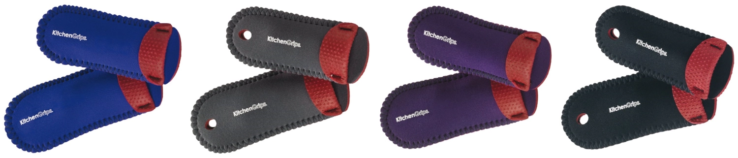 Kg poiqnee antichaleur deluxe 15-18cm/6-7 noir/rouge ens/2