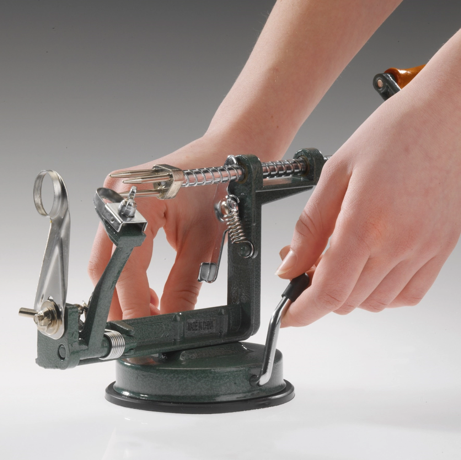 Pèle-pomme rêve de pomme avec ventouse, 45x26x14cm