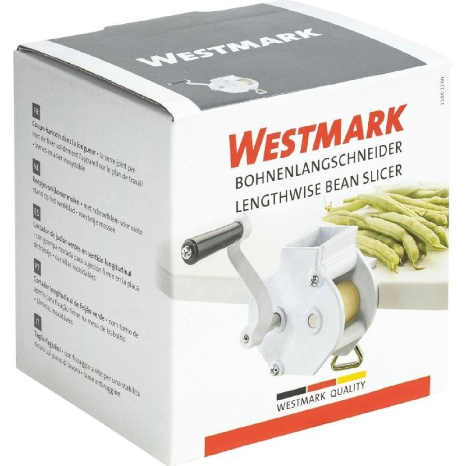 Coupe-haricots dans le sens de la longueur