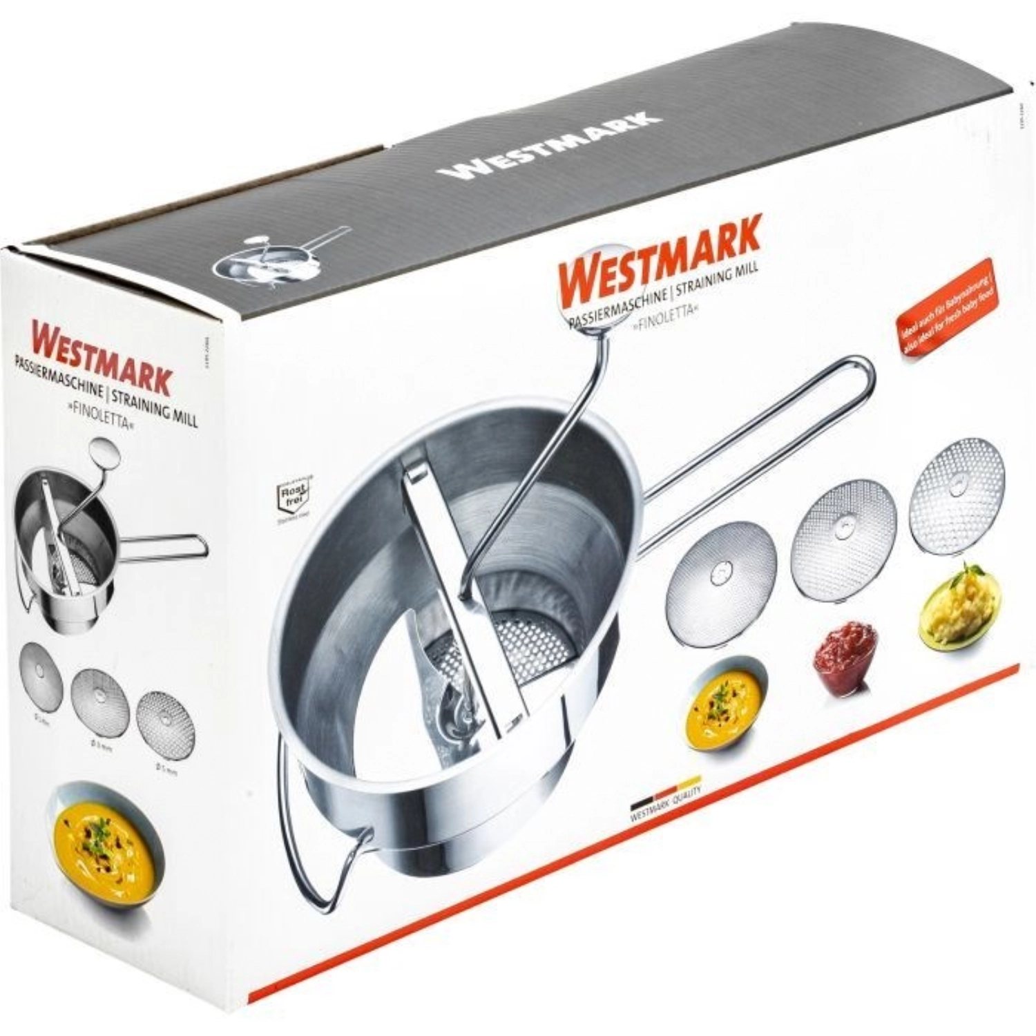 Passe-partout finoletta, acier inoxydable, 42x20x22cm