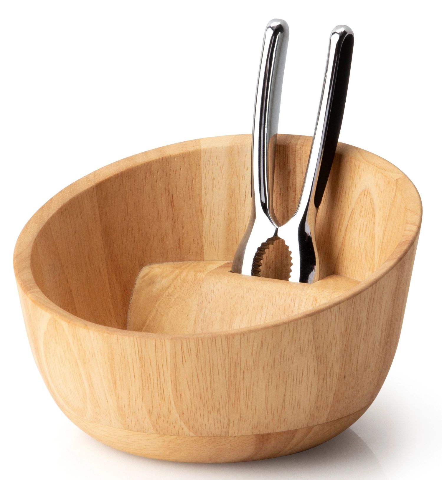 Gummibaum coupe à noix avec casse-noix 19.5x19x12.5cm