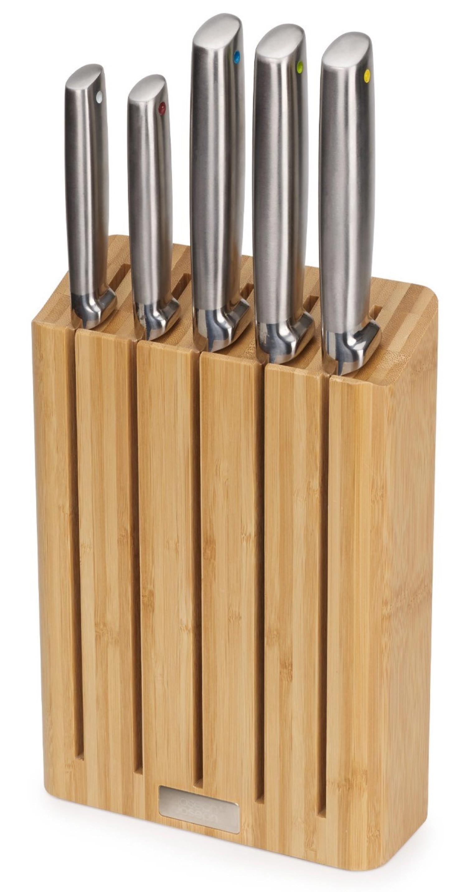 Elevate steel couteau bambou bloc de 5 pièces