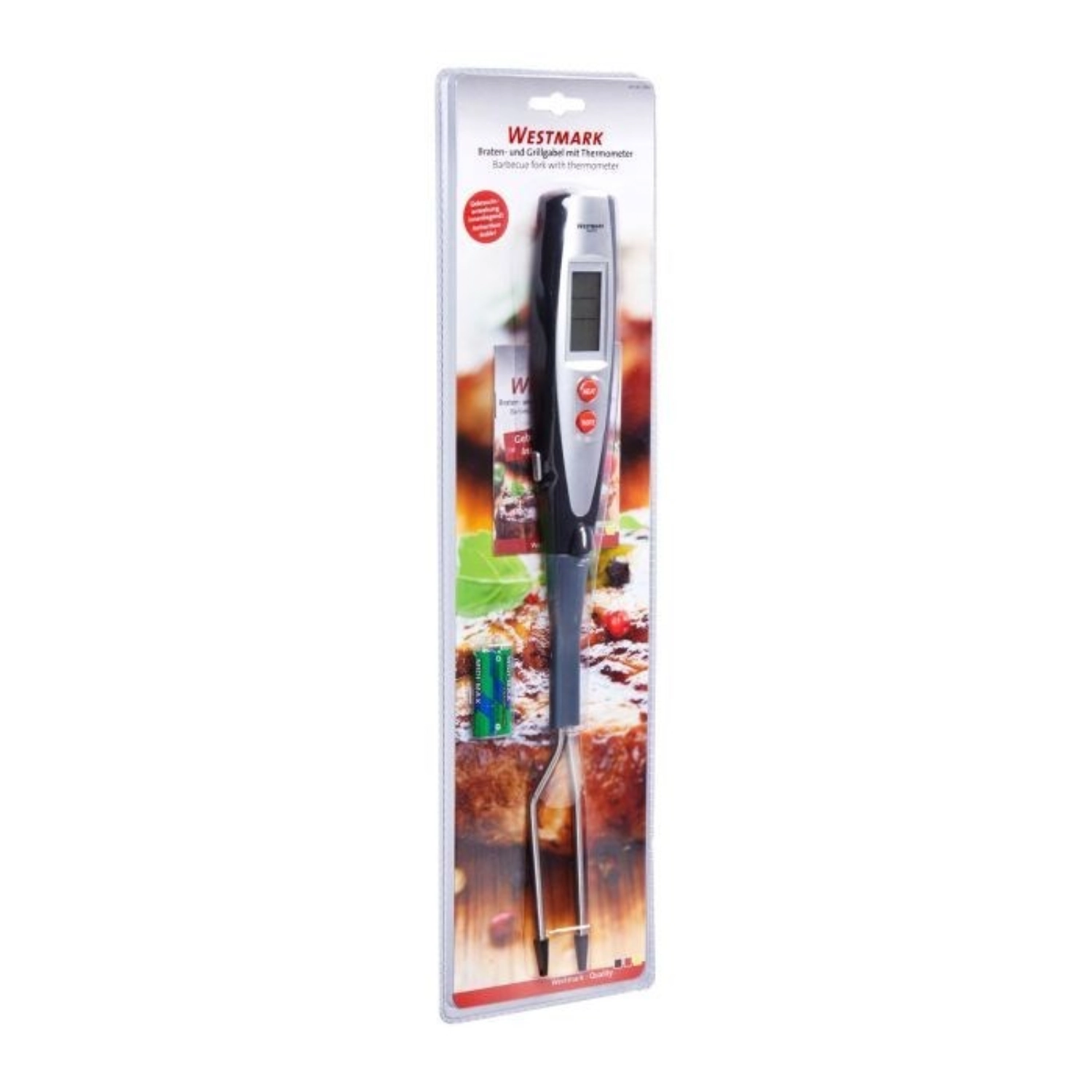 Braten- und Grillgabel mit Thermometer