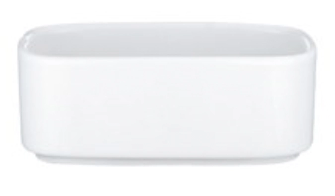 Universal white sucrier rectangulaire