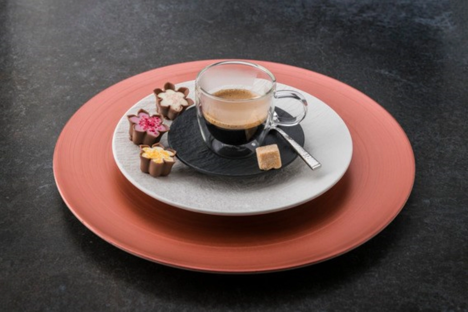 Copper Glow Assiette coupée plate