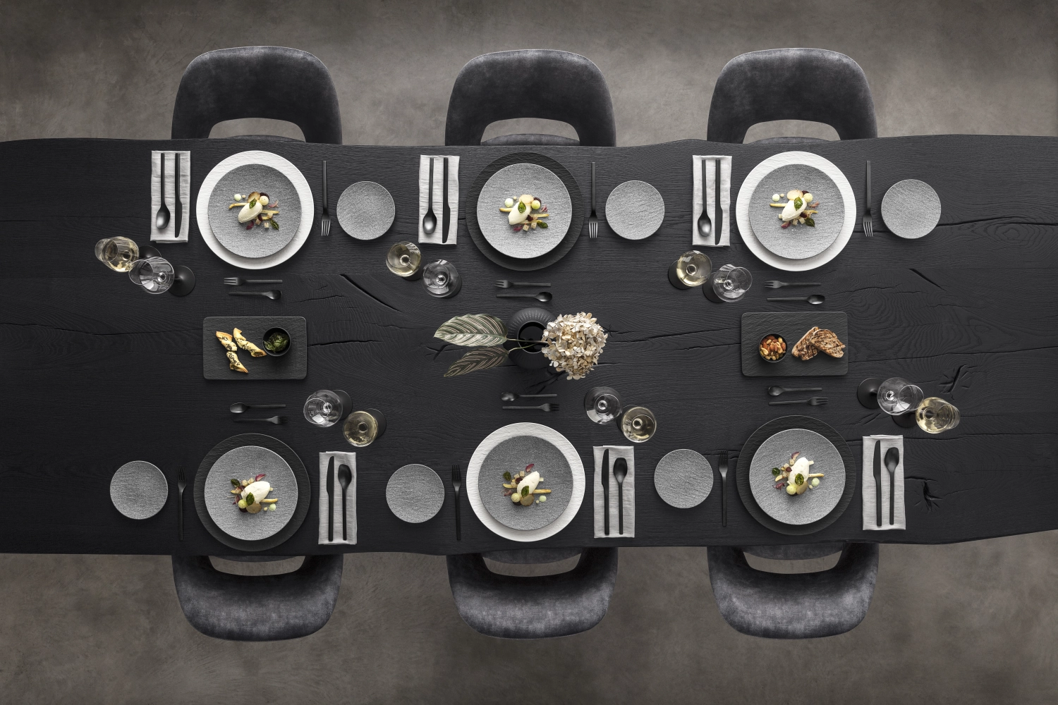 The Rock Black Shale Platte rechteckig