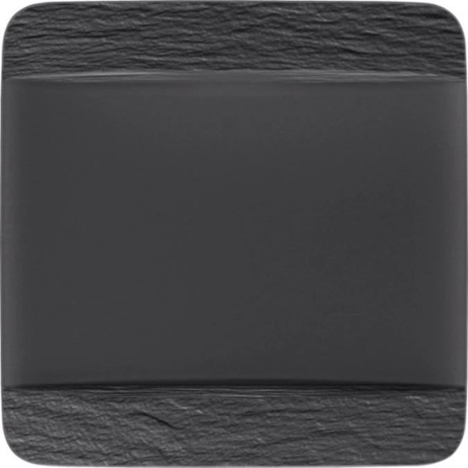 The Rock Black Shale Teller quadratisch