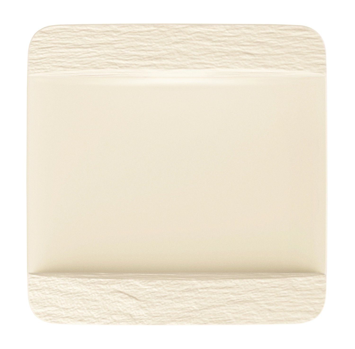 The Rock White Glacier Teller quadratisch