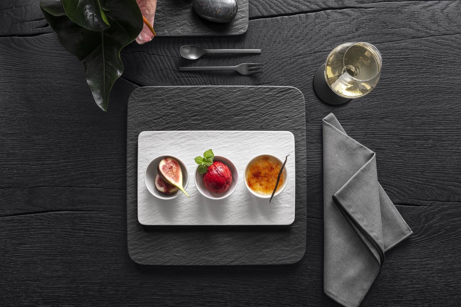 The Rock White Glacier Plat rectangulaire