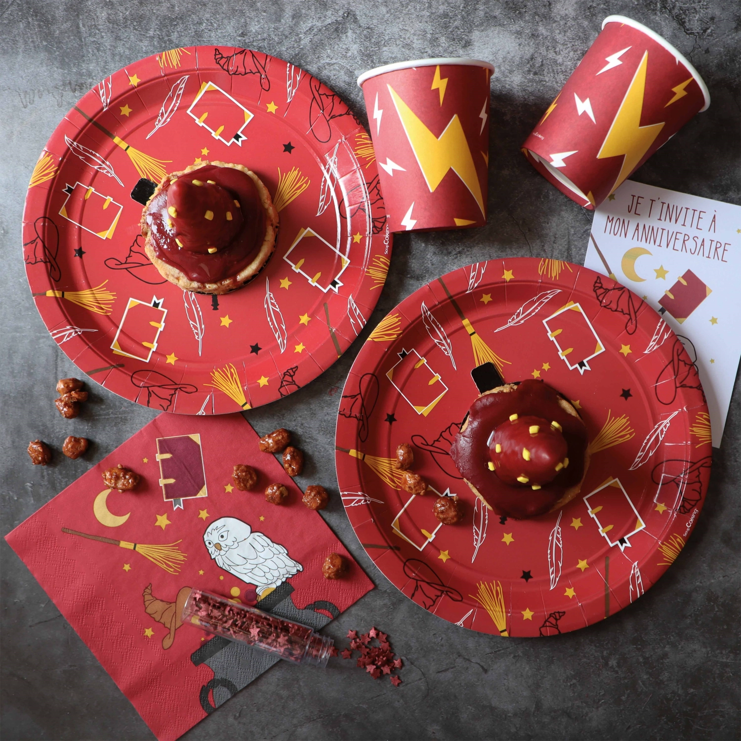 8er Set Pappteller Zauberei