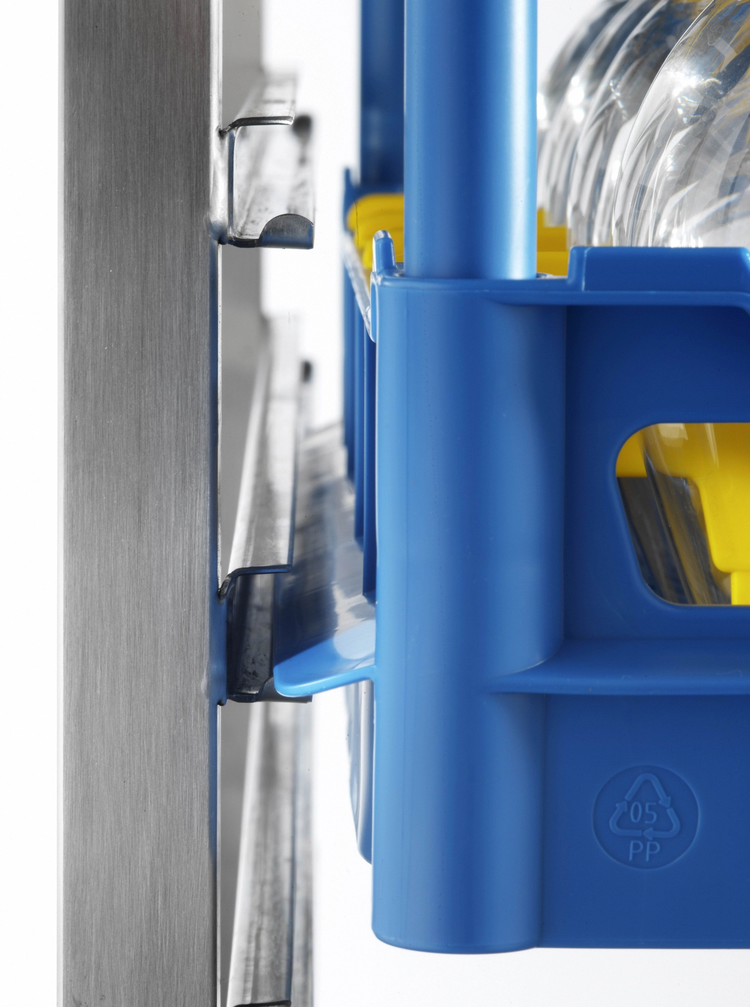 Gläserkorb D3 500x500mm 5x5/230 (90x90mm) Rahmen blau