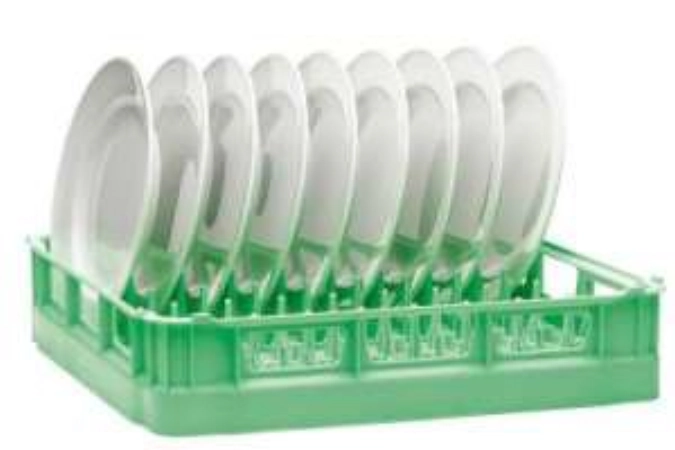 Tellerkorb grün P-18-12+ NSF für 18 flache o. 12 tiefe Telle