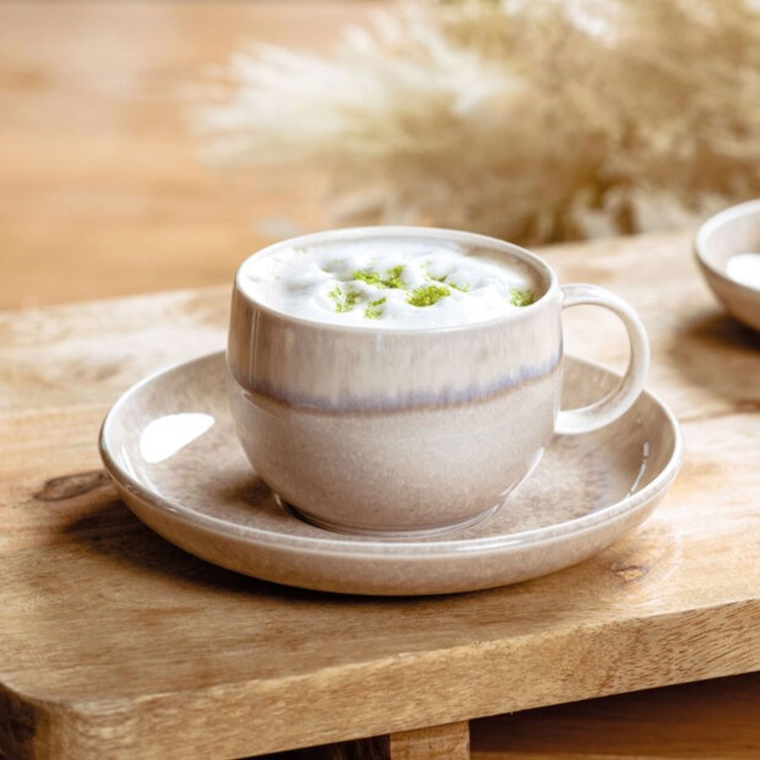 Perlemor Sand Kaffeeuntertasse